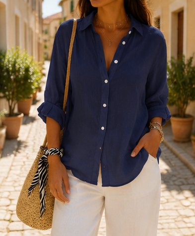 Chemise en lin pour femme