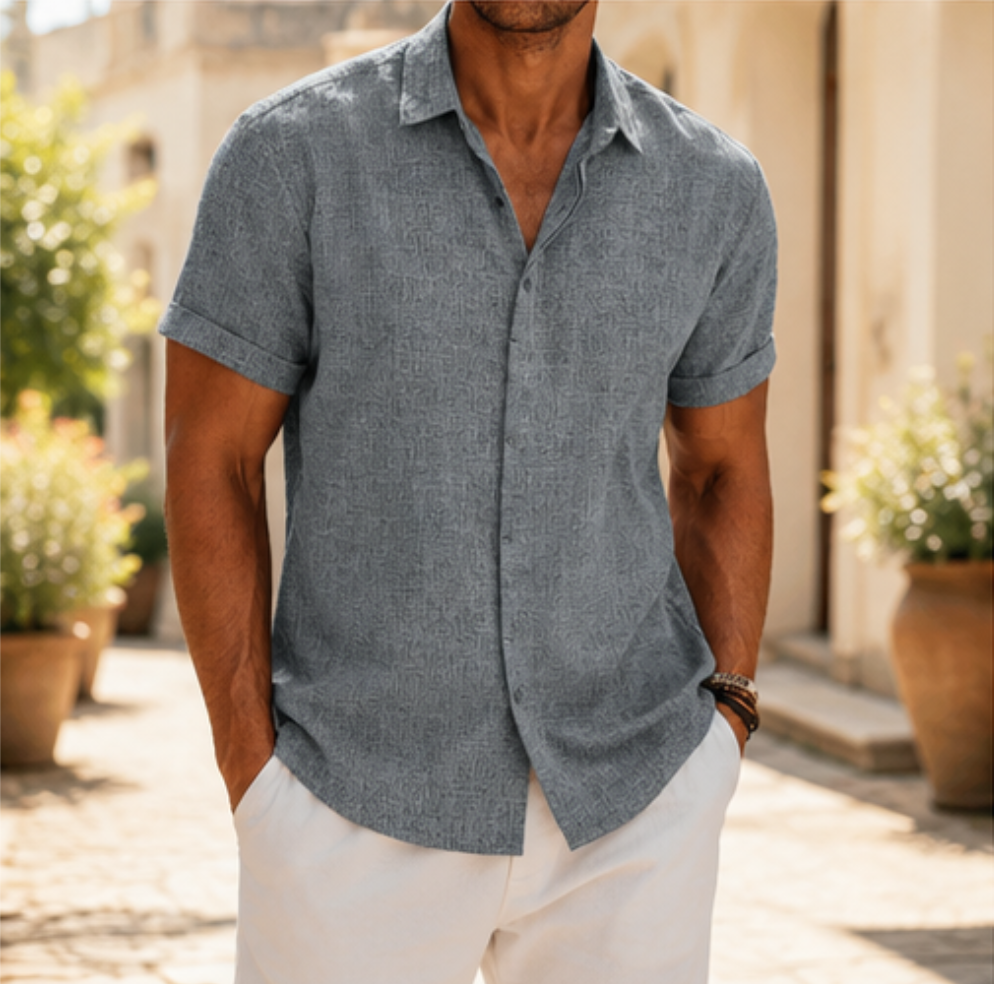 Chemise en lin pour homme