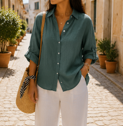 Chemise en lin pour femme