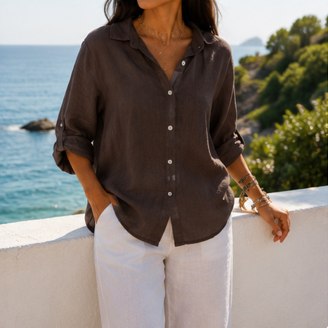 Chemise en lin pour femme