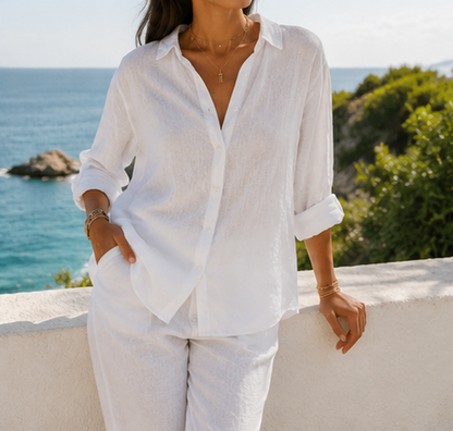 Chemise en lin pour femme