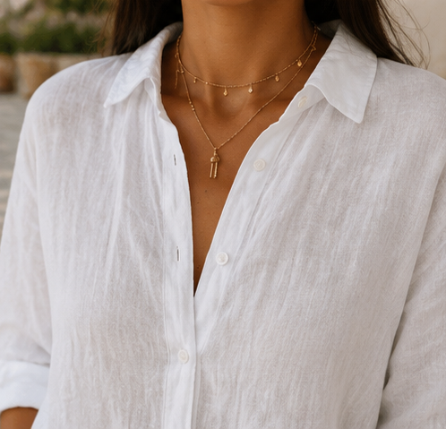 Chemise en lin pour femme