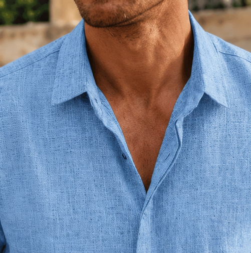 Chemise en lin pour homme